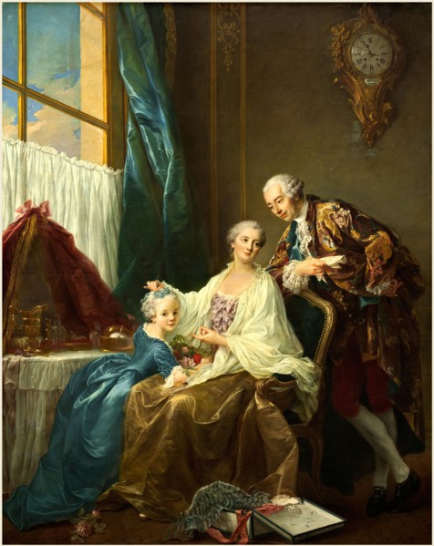 FranÃ§ois-Hubert Drouais, French (1727-1775), Family Portrait, 1756, oil on canvas