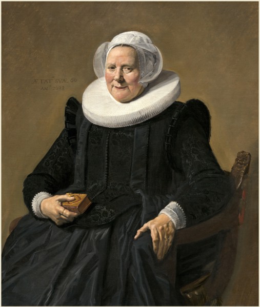 Frans Hals, Dutch (c. 1582-1583-1666), Portrait of an Elderly Lady, 1633, oil on canvas