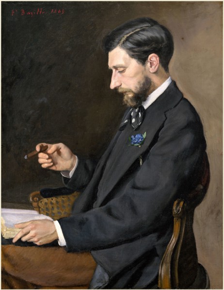 Frédéric Bazille, French (1841-1870), Edmond MaÃ®tre, 1869, oil on canvas