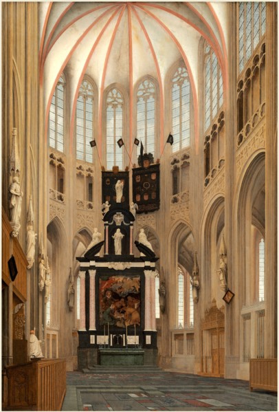 Pieter Jansz Saenredam, Dutch (1597-1665), Cathedral of Saint John at 's-Hertogenbosch, 1646, oil