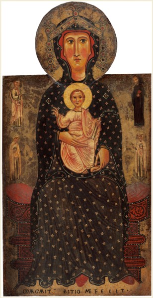 Margaritone d'Arezzo, Madonna and Child Enthroned, Italian, active second half 13th century, c.