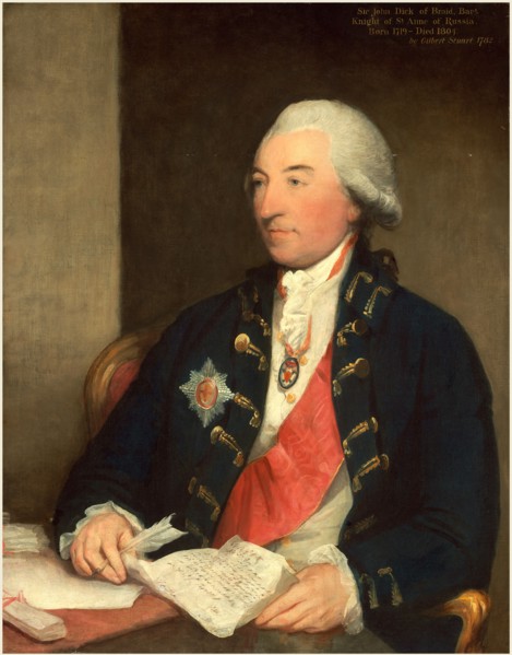 Gilbert Stuart, Sir John Dick, American, 1755-1828, 1783, oil on canvas