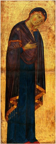 Master of the Franciscan Crucifixes, The Mourning Madonna, Italian, active second half 13th