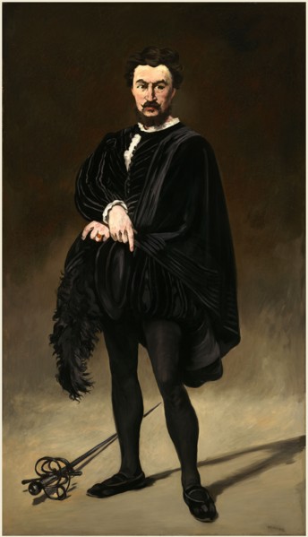 Edouard Manet, French (1832-1883), The Tragic Actor (RouviÃ¨re as Hamlet), 1866, oil on canvas