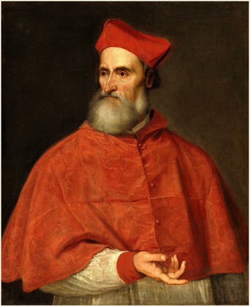Titian, Cardinal Pietro Bembo, Italian, c. 1490-1576, c. 1540, oil on canvas