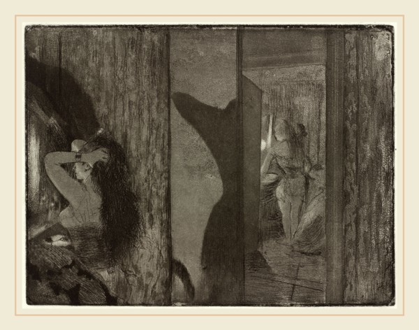 Edgar Degas, Actresses in Their Dressing Rooms (Loges d'actrices), French, 1834-1917, c. 1879-1880,
