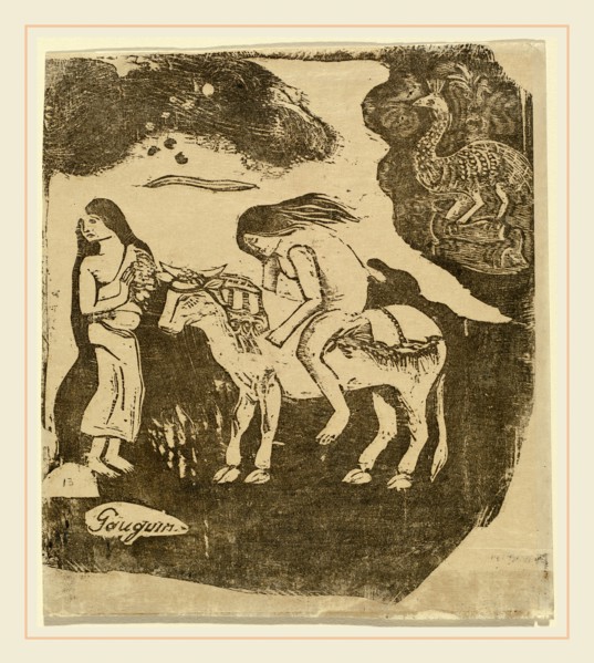 Paul Gauguin, French (1848-1903), The Rape of Europa (L'enlevement d'Europe), in or after 1895,