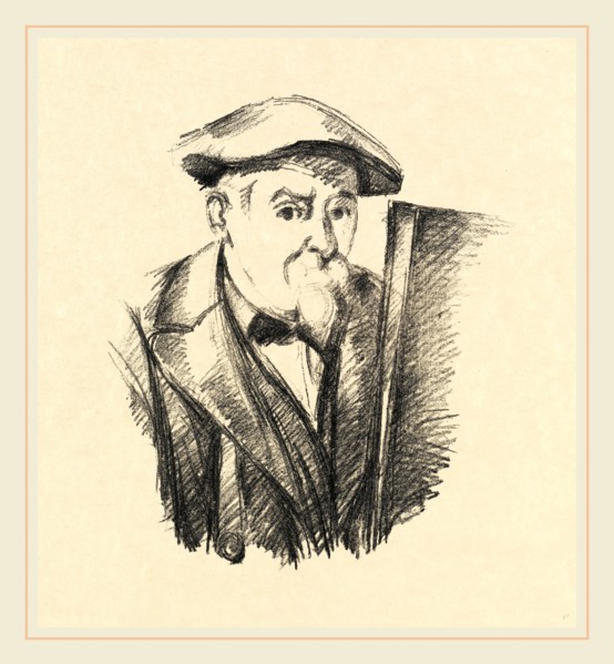 Paul Cézanne, French (1839-1906), Self-Portrait, 1899, lithograph