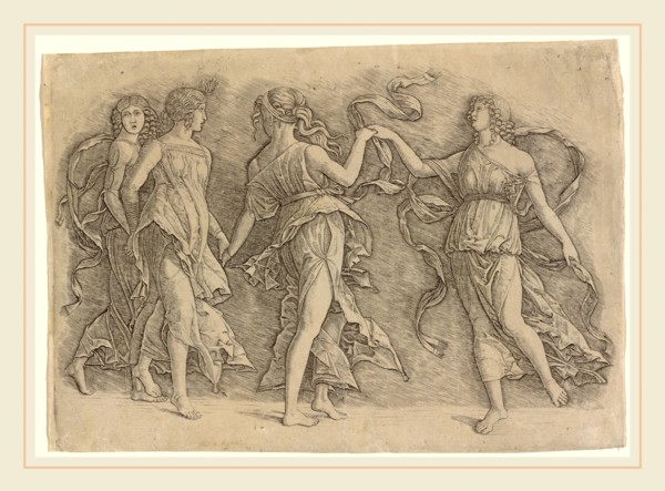 Workshop of Andrea Mantegna or Attributed to Zoan Andrea, Italian (active c. 1475-1519), Four Women