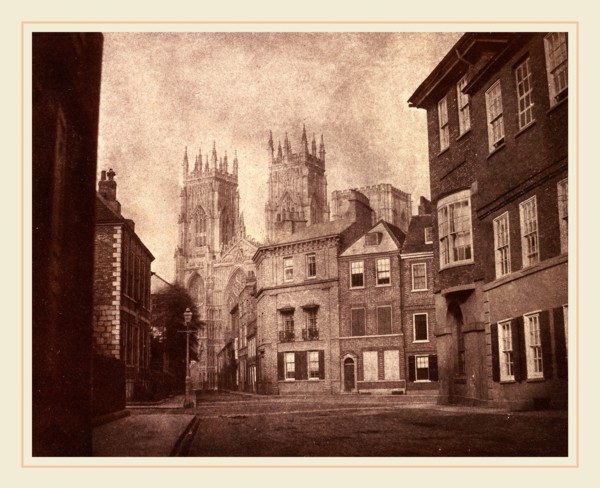 William Henry Fox Talbot, British (1800-1877), A Scene in York: York Minster from Lop Lane, 1845,