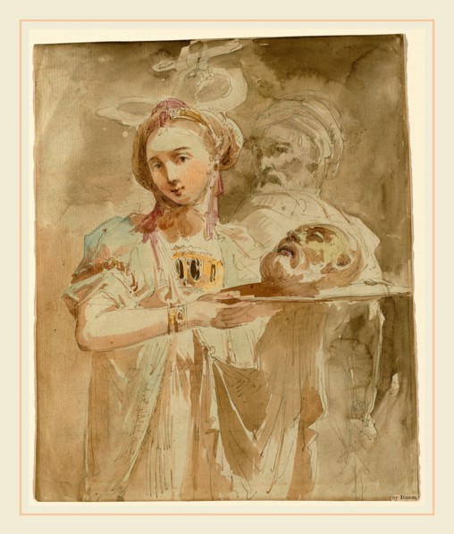 Giuseppe Bernardino Bison, Italian (1762-1844), Salome with the Head of Saint John the Baptist, c.