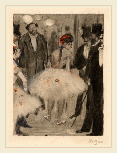 Edgar Degas, French (1834-1917), Virginie being Admired while the Marquis Cavalcanti Looks On, c.
