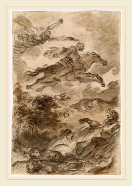 Jean-Honoré Fragonard, Rinaldo, Astride Baiardo, Flies Off in Pursuit of Angelica, French,