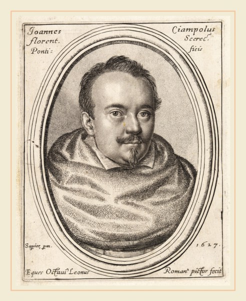 Ottavio Leoni, Giovanni Ciampoli, Papal Secretary, Italian, c. 1578-1630, 1627, engraving