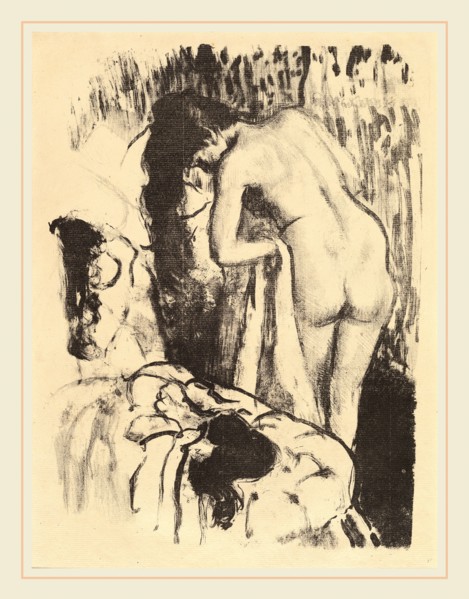 Edgar Degas, French (1834-1917), Nude Woman Standing, Drying Herself (Femme nue debout, a sa