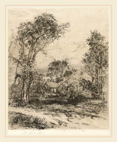 Mary Nimmo Moran, American (1842-1899), The Home Sweet Home of John Howard Payne, Easthampton,