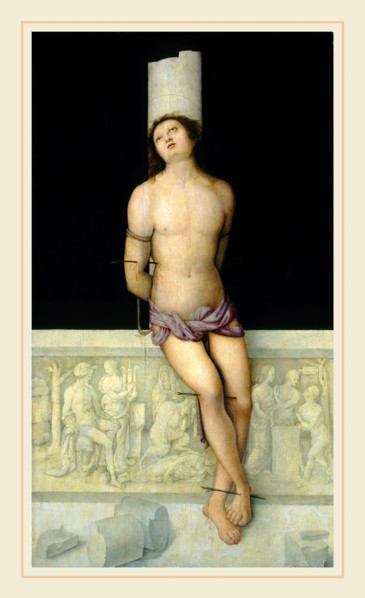 Amico Aspertini, Saint Sebastian, Italian, 1474-1475-1552, c. 1505, oil on panel