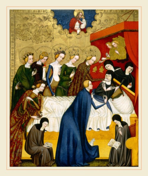 Master of Heiligenkreuz, The Death of Saint Clare, Austrian, active early 15th century, c.