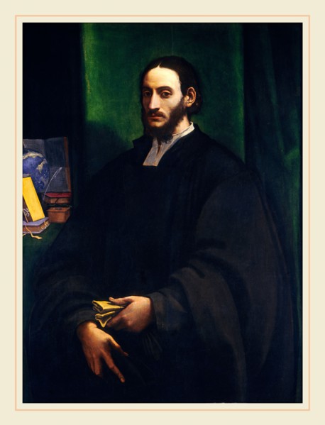 Sebastiano del Piombo, Portrait of a Humanist, Italian, 1485-1547, c. 1520, oil on panel