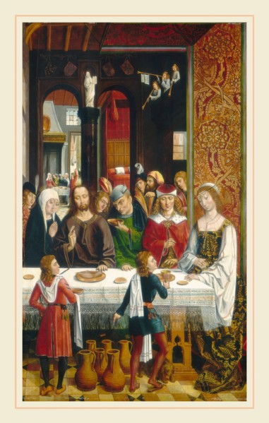 Master of the Catholic Kings, The Marriage at Cana, Spanish, active c. 1485-1500, c. 1495-1497, oil