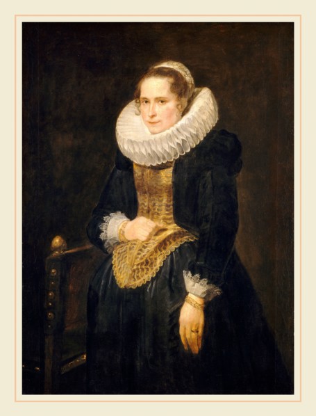 Sir Anthony van Dyck, Portrait of a Flemish Lady, Flemish, 1599-1641, probably 1618, oil on canvas