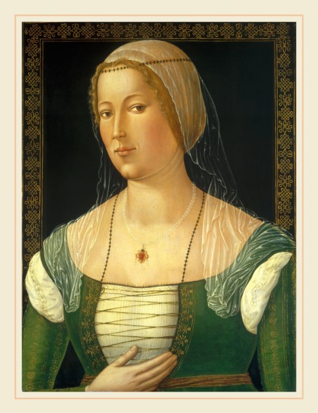 Girolamo di Benvenuto, Portrait of a Young Woman, Italian, 1470-1524, c. 1508, oil on panel