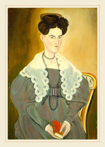Asahel Powers, Hannah Fisher Stedman, American, 1813-1843, 1833, oil on wood