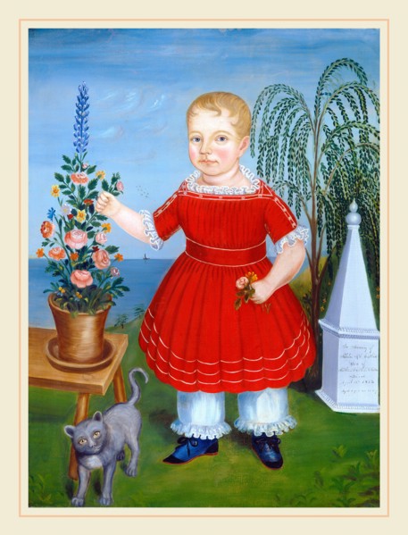 American 19th Century, Memorial to Nicholas M. S. Catlin, c. 1852, oil on canvas
