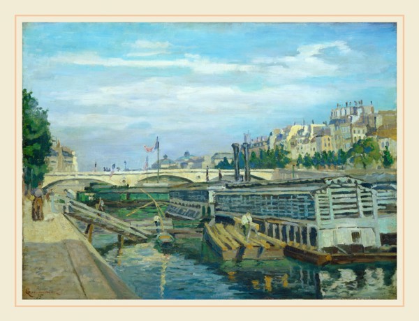 Jean-Baptiste-Armand Guillaumin, French (1841-1927), The Bridge of Louis Philippe, 1875, oil on