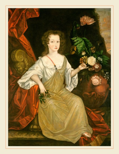 American 18th Century, Young Woman with a Butterfly, c. 1710, oil on canvas
