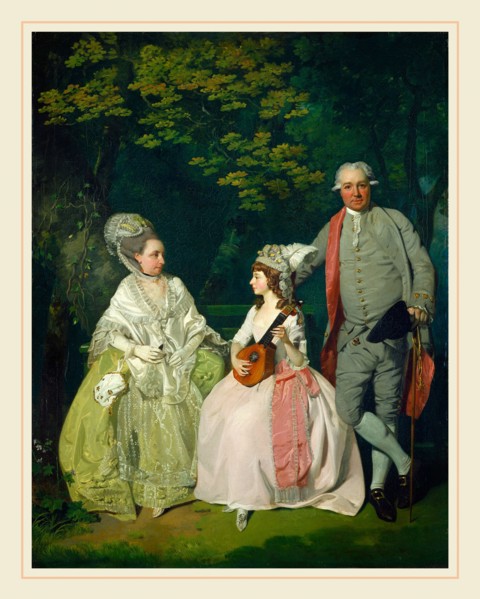 Francis Wheatley, Family Group, British, 1747-1801, c. 1775-1780, oil on canvas