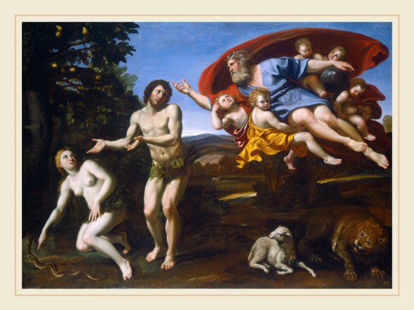 Domenichino, The Rebuke of Adam and Eve, Italian, 1581-1641, 1626, oil on canvas