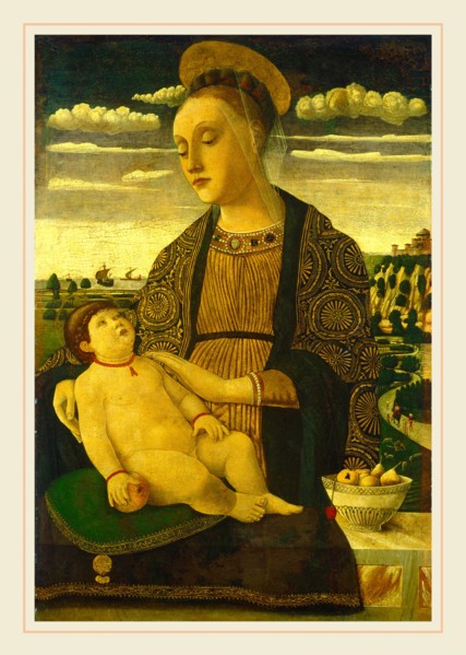 Francesco Benaglio, Italian (c. 1432-1492), Madonna and Child, late 1460s, tempera on panel