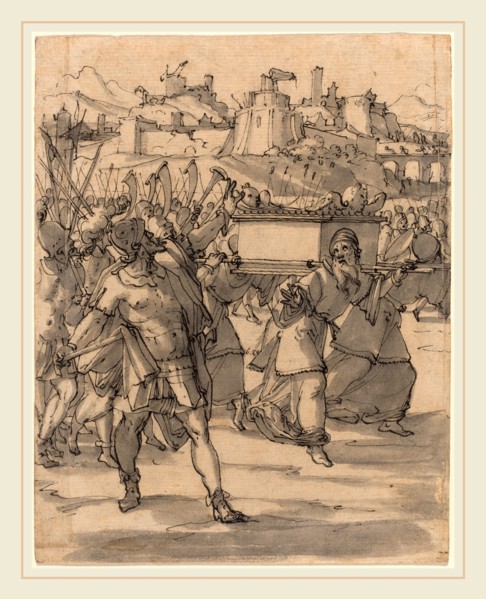 Christoph Murer, Swiss (1558-1614), Joshua and the Israelites before the Walls of Jericho, c. 1600,