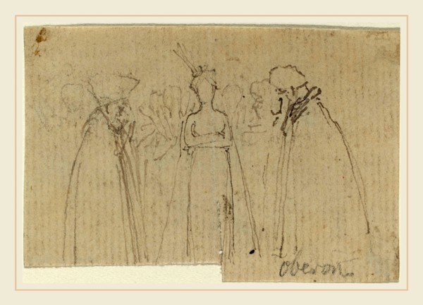 John Flaxman, British (1755-1826), Sheet of Studies [recto and verso], pen and ink over graphite;