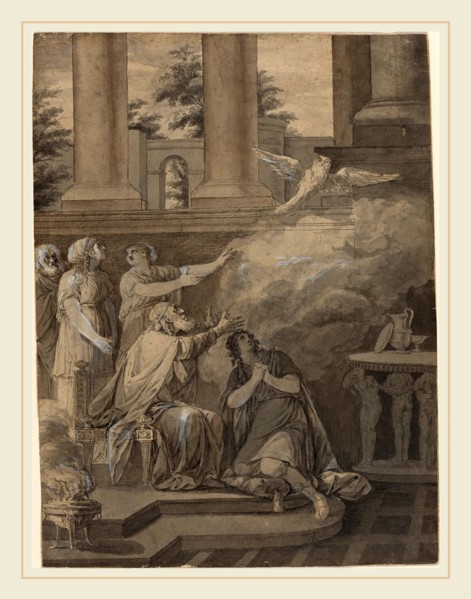 Jean-Jacques-FranÃ§ois Le Barbier I, French (1738-1826), Pallas Athene in the Form of a Bird