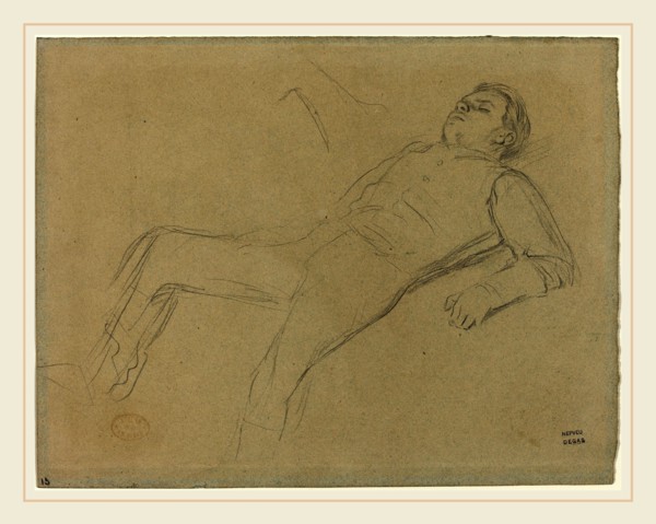 Edgar Degas, French (1834-1917), Fallen Jockey (study for "Scene from the Steeplechase: The Fallen
