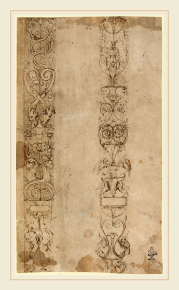 Pinturicchio, Italian (c. 1454-1513), Grotteschi, pen and brown ink