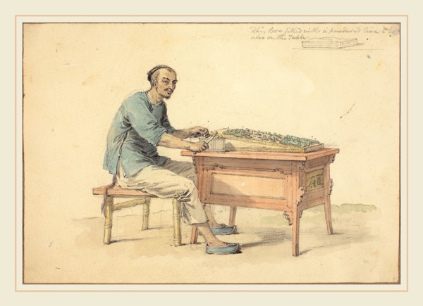William Alexander, British (1767-1816), A Peasant Selling Betel, 1793-1794, watercolor with pen and