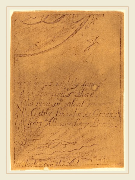 William Blake, British (1757-1827), Restrike from fragment of cancelled plate for"A Prophecy",