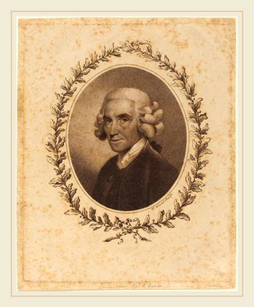 William Ward, British (1766-1826), James Nares, stipple engraving