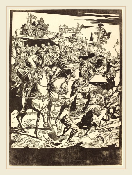 John Baptist Jackson after Jacopo Tintoretto,English, (1701-c. 1780), The Crucifixion [left plate],