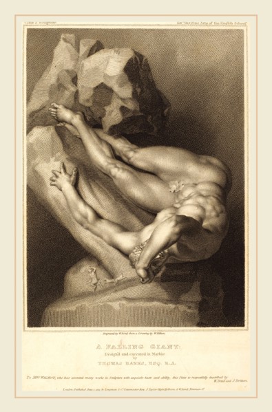 William Bond after William Hilton I after Thomas Banks, British (active c. 1799-1833), A Falling