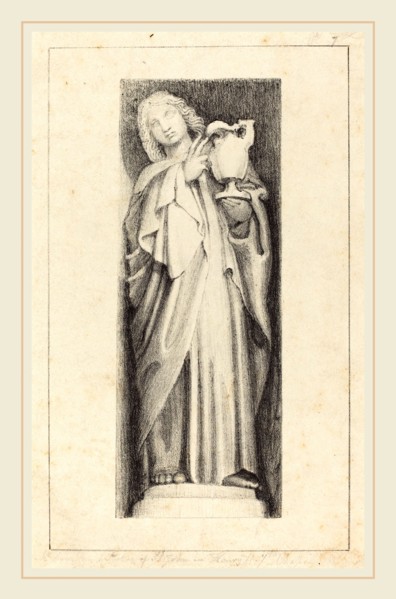Maria Denman after John Flaxman, British (active 1812), Saint John, from Henry the Seventh's Chapel