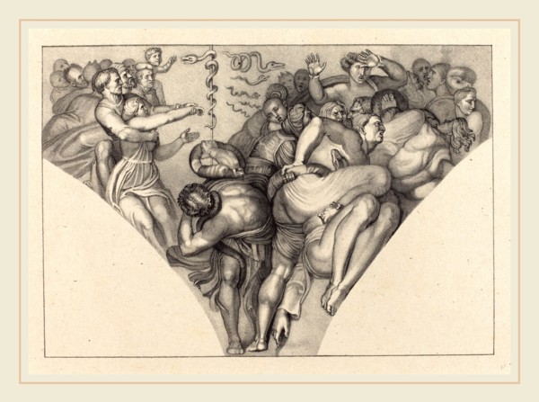 William Sharp after John Flaxman, British (1749-1824), Brazen Serpent, from Michael Angelo,