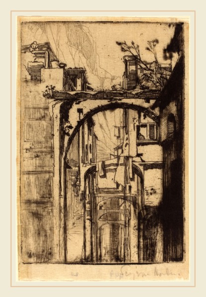 Francis Seymour Haden, British (1818-1910), Amalfi, in or before 1858, etching and drypoint