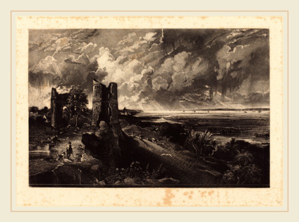 David Lucas after John Constable, British (1802-1881), Hadleigh Castle (Small Plate), in or after
