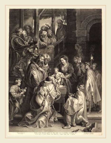 Nicolaes Lauwers, after Sir Peter Paul Rubens, Flemish (1600-1652), The Adoration of the Magi with