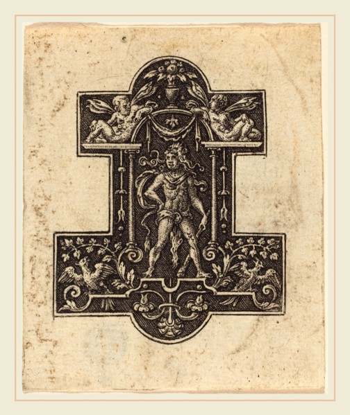 Etienne Delaune, French (1518-1519-1583), Hercules, engraving