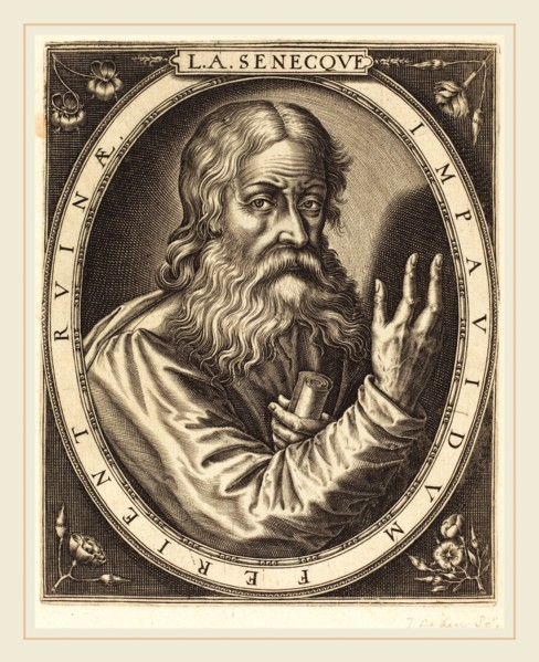 Thomas de Leu, French (c. 1560-c. 1620), Seneca, engraving on laid paper